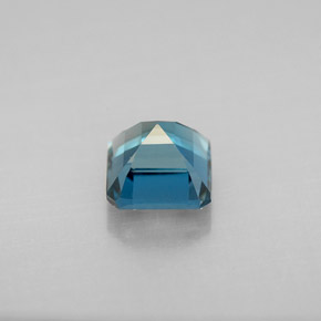 Topazio naturale blu da 1,51 ct, taglio smeraldo, VVS-VS