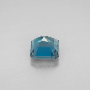Topazio naturale blu da 1,46 ct, taglio smeraldo, VVS-VS