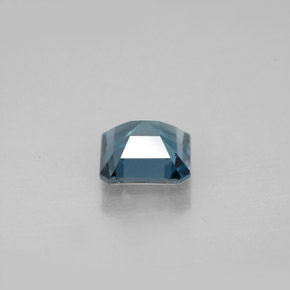 Topazio naturale blu da 1,30 ct, taglio smeraldo, VVS-VS