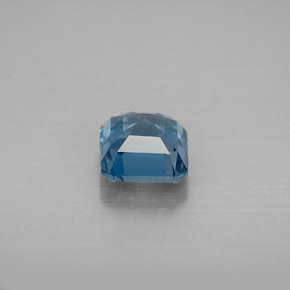 Topazio naturale blu da 1,46 ct, taglio smeraldo, VVS-VS