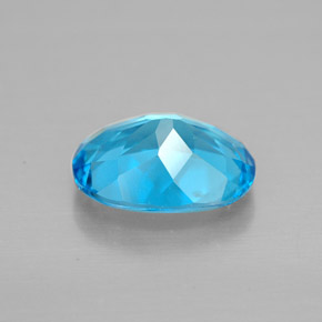 Topazio naturale blu da 2,09 ct, taglio ovale, VVS-VS