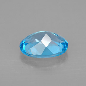 Topazio naturale blu svizzero da 2,21 ct, taglio ovale, VS