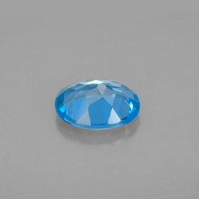 Topazio naturale blu da 2,13 ct, taglio ovale, VVS