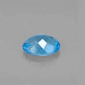 Topazio naturale blu da 2,22 ct, taglio ovale, VVS-VS