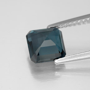 Topazio naturale blu da 1,91 ct, taglio smeraldo, VVS