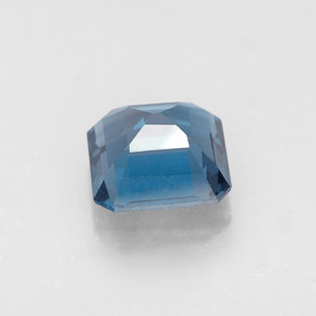 Topazio naturale blu da 1,62 ct, taglio smeraldo, VVS