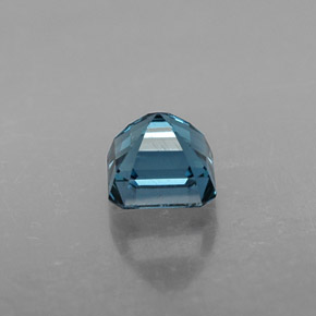 Topazio naturale blu da 1,12 ct, taglio smeraldo, VS