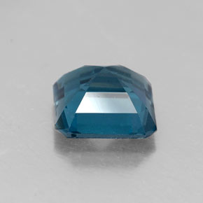 Topazio naturale blu da 1,98 ct, taglio smeraldo, VS