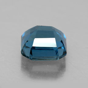 Topazio naturale blu da 2,50 ct, taglio smeraldo, VS