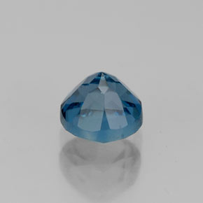 Topazio naturale blu da 0,81 ct, taglio rotondo, VVS-VS