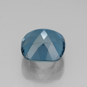 Topazio naturale blu da 2,77 ct, taglio a cuscino, VVS-VS
