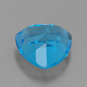 Topazio naturale blu da 2,85 ct, trillion, VVS