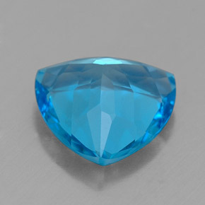 Topazio naturale blu da 2,65 ct, trillion, VVS