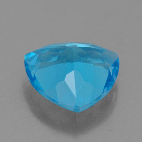 Topazio naturale blu da 2,73 ct, trillion, VVS