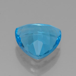 Topazio naturale blu da 2,67 ct, trillion, VVS