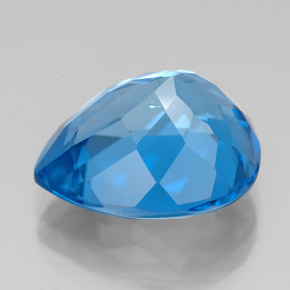 Topazio naturale blu da 11,24 ct, taglio a pera, VS