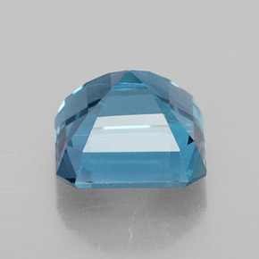 Topazio naturale blu da 2,25 ct, taglio smeraldo, VVS-VS
