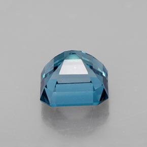 Topazio naturale blu da 2,47 ct, taglio smeraldo, VS