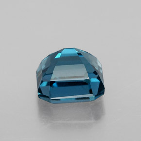 Topazio naturale blu da 2,63 ct, taglio smeraldo, VS