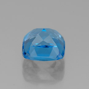 Topazio naturale blu da 2,25 ct, taglio a cuscino, VVS