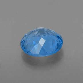 Topazio naturale blu da 2,14 ct, taglio rotondo, VS-SI