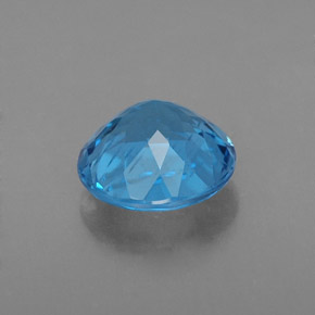 Topazio naturale blu da 2,33 ct, taglio rotondo, VS