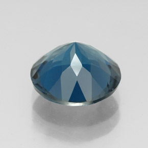 Topazio naturale blu da 3,08 ct, taglio rotondo, VVS