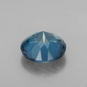 Topazio naturale blu da 3,21 ct, taglio rotondo, VS