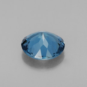 Topazio naturale blu da 2,46 ct, taglio rotondo, VS
