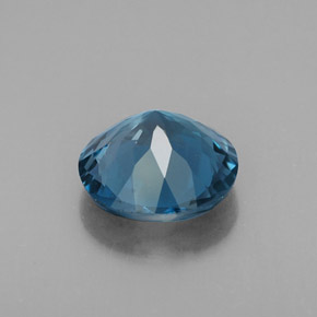 Topazio naturale blu da 2,87 ct, taglio rotondo, VS
