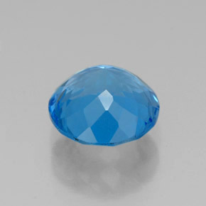 Topazio naturale blu da 2,34 ct, taglio rotondo, VS