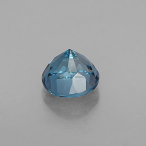 Topazio naturale blu da 2,00 ct, taglio rotondo, VVS