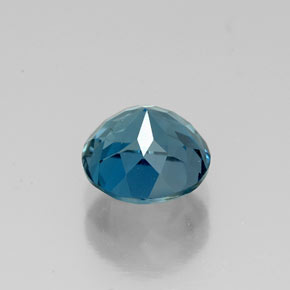 Topazio naturale blu da 1,89 ct, taglio rotondo, VVS