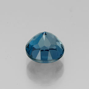 Topazio naturale blu da 1,93 ct, taglio rotondo, VVS