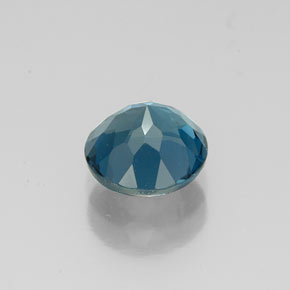 Topazio naturale blu da 1,64 ct, taglio rotondo, VVS