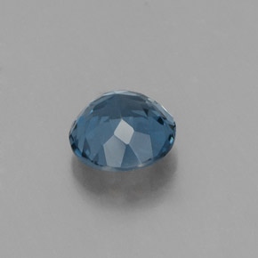 Topazio naturale blu da 1,12 ct, taglio rotondo, VVS-VS