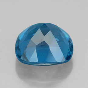 Topazio naturale blu da 2,63 ct, taglio a cuscino, VVS-VS