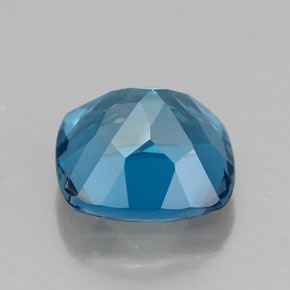Topazio naturale blu da 2,71 ct, taglio a cuscino, VVS