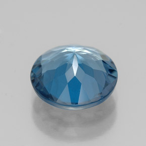 Topazio naturale blu da 2,80 ct, taglio rotondo, VS