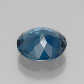 Topazio naturale blu da 2,61 ct, taglio rotondo, VVS