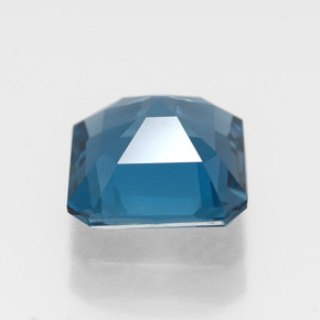 Topazio naturale blu da 1,78 ct, taglio smeraldo, VVS