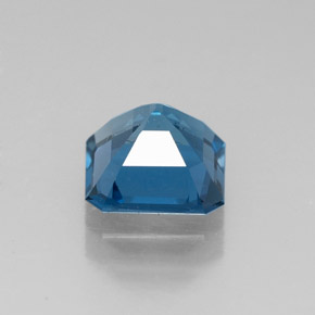 Topazio naturale blu da 1,61 ct, taglio smeraldo, VVS-VS