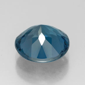 Topazio naturale blu da 2,86 ct, taglio rotondo, VS