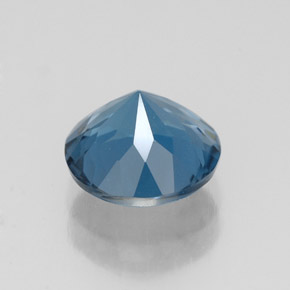 Topazio naturale blu da 2,36 ct, taglio rotondo, VVS