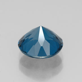 Topazio naturale blu da 2,41 ct, taglio rotondo, VS