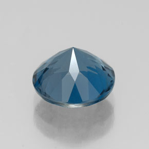 Topazio naturale blu da 2,50 ct, taglio rotondo, VS