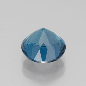 Topazio naturale blu da 2,47 ct, taglio rotondo, VS