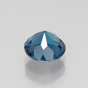 Topazio naturale blu da 1,67 ct, taglio rotondo, VS