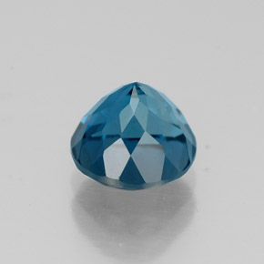 Topazio naturale blu da 2,05 ct, taglio rotondo, VS