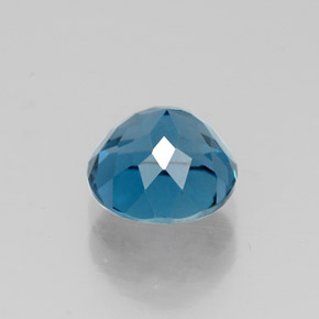Topazio naturale blu da 1,85 ct, taglio rotondo, VS